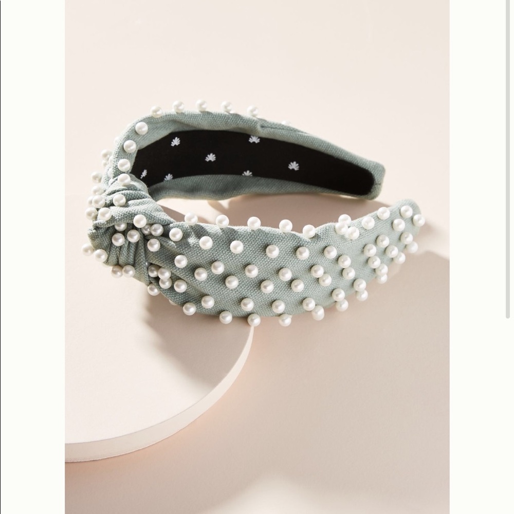 Lele Sadoughi Dove Gray Headband